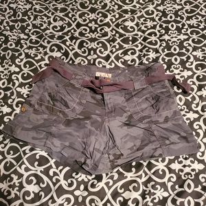 Women's Camouflage Cargo Shorts